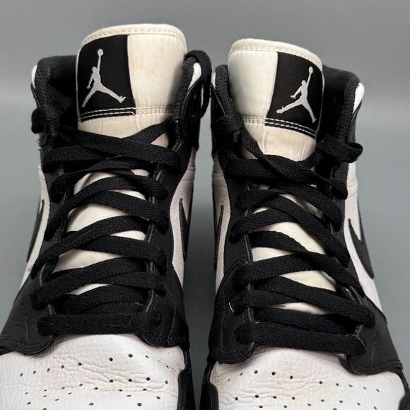 Nike Air Jordan 1 Mid TD Shoes Men\'s 9 Black White Leather Football Cleats Spike main image 8
